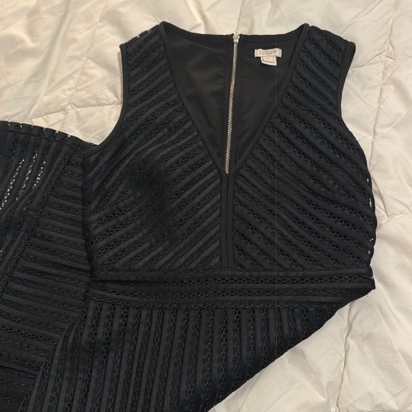 J. Crew Factory Black Lace Dress Size 00 - Picture 1 of 6